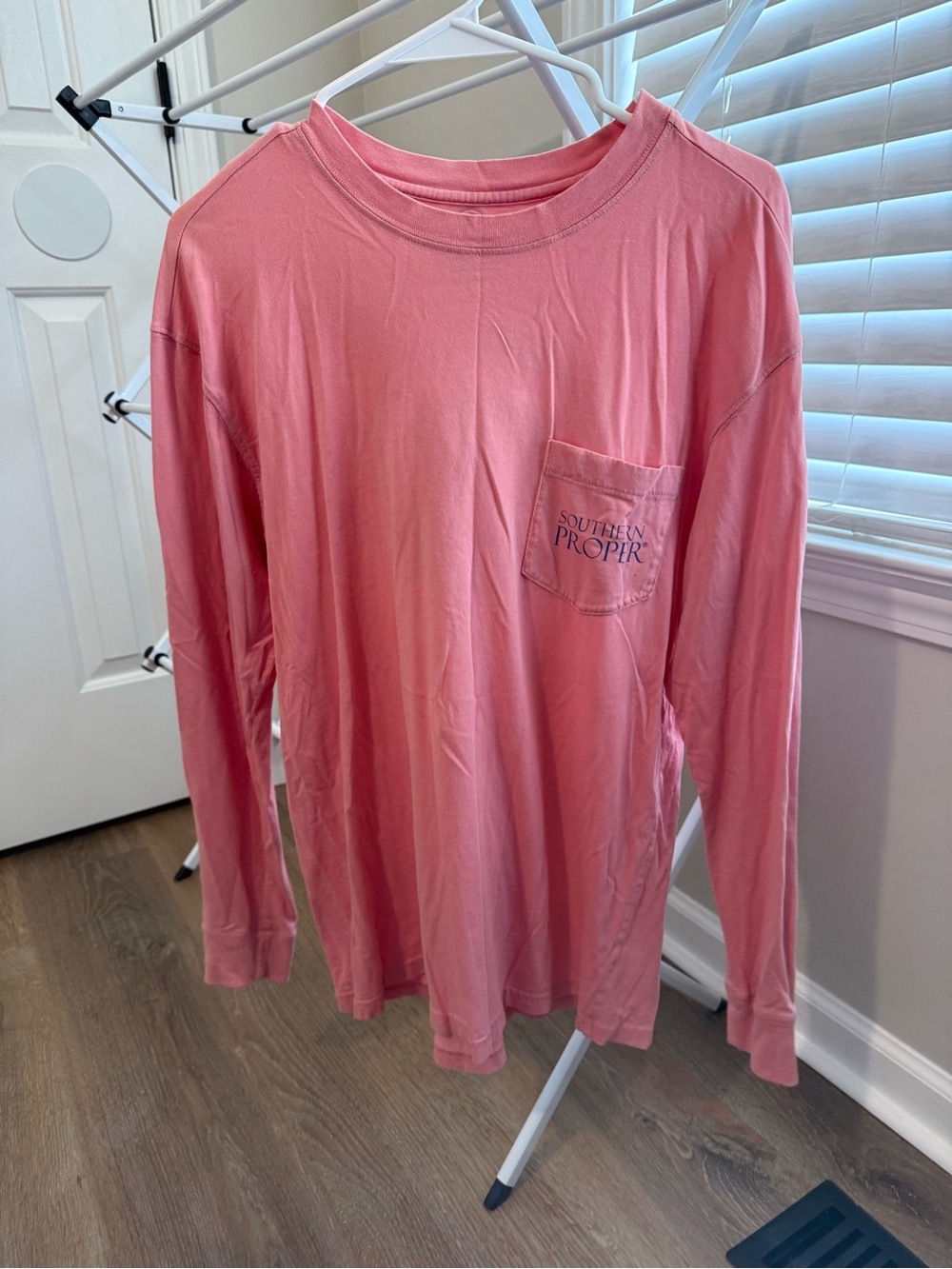 Southern Proper Men’s Long-Sleeve Pocket Tee - Pink